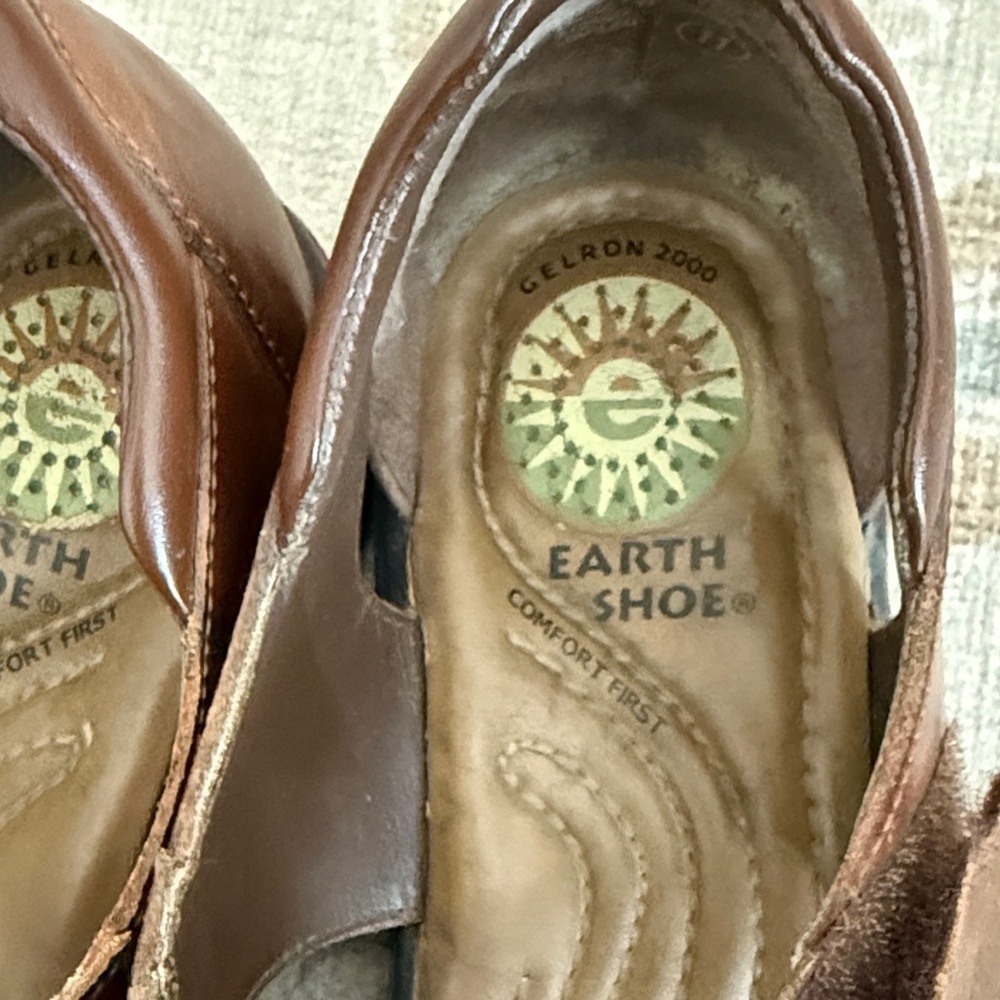 Earth Shoe Gelron 2090 Men Brown Sandals sz 11 - Picture 3 of 6